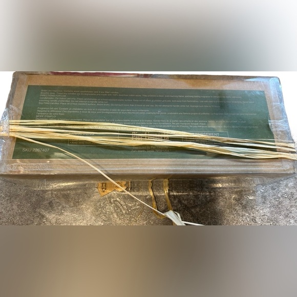 Pier 1 Import Soy Filled Candle Set With Wooden Holder Because Who Needs Therapy - Picture 5 of 5